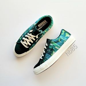 Converse One Star OX Midnight Clover Green Egret Women's 6